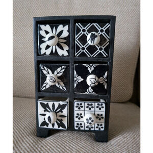 Copenhagen Mid-Century Modern Pottery Tile Drawers Organizer Denmark Storage MCM